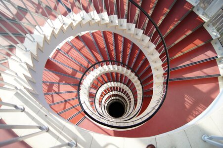 Spiral emergence staircase photo