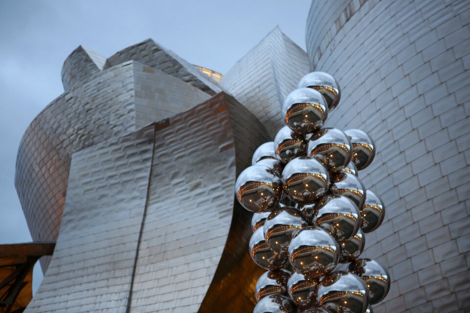 Bilbao museum sky photo