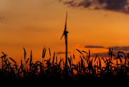 Power supply renewable energy wind turbine photo