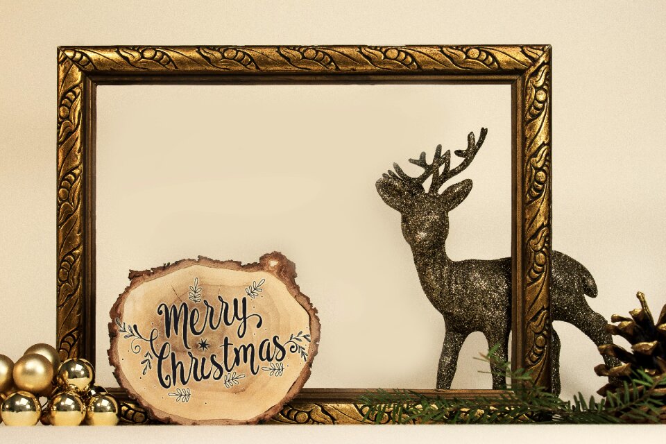 Glitter christmas decoration
