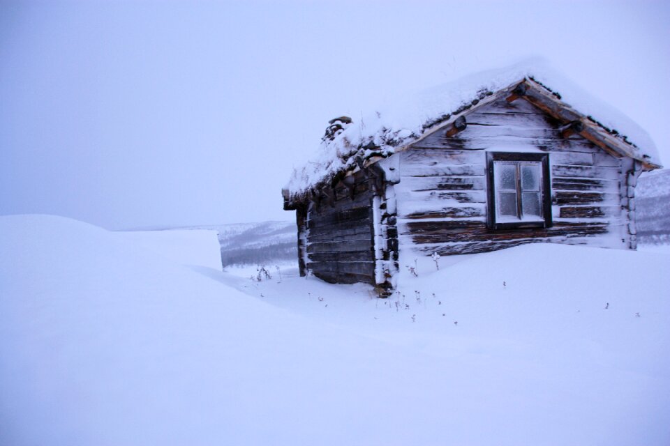 Snow chalet lapland
