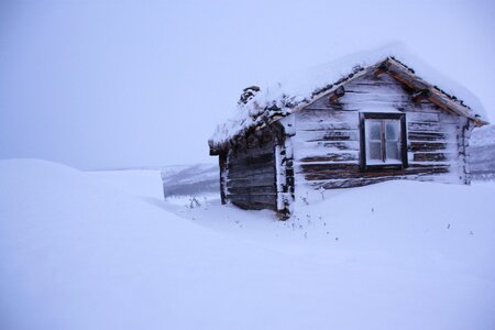 Snow chalet lapland photo