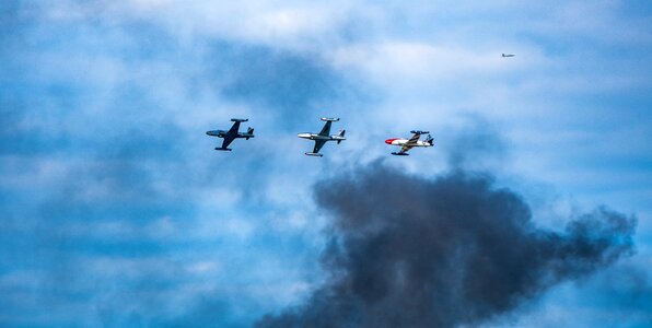 Military defense flying photo