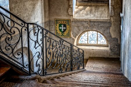 Stone stairway treppengeländer emergence