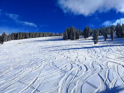 Ski winter ski resort
