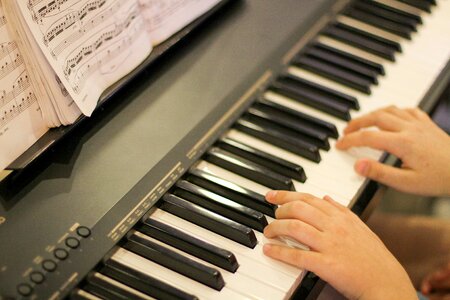 Keyboard musical play photo