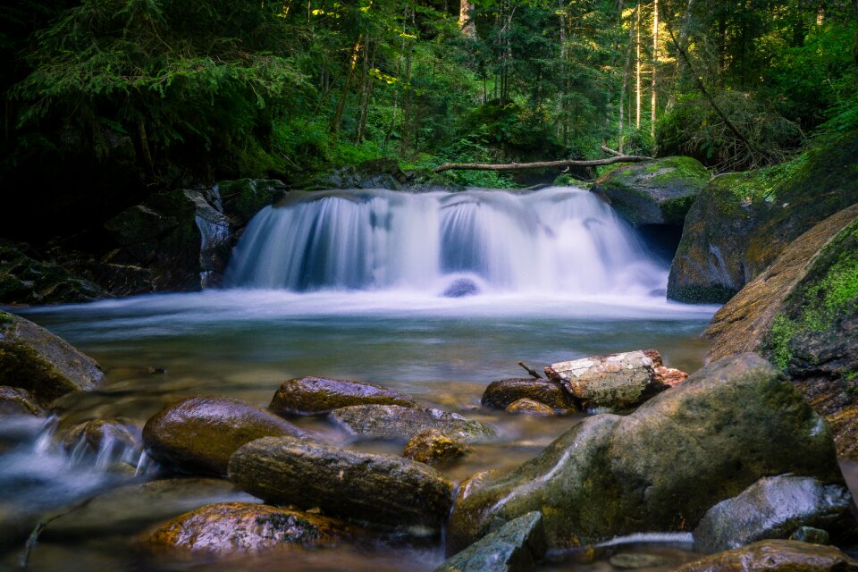 Landscape creek cascade