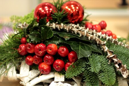 Apple decoration christmas balls photo