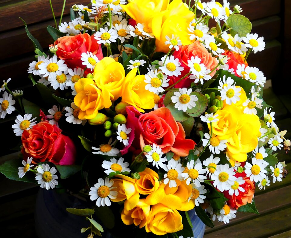 Floral arrangement colorful