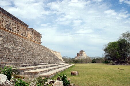 Maya round ruins photo