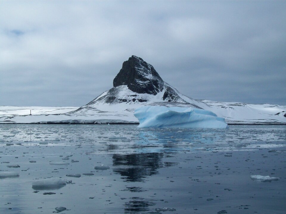 Cold snow sea photo