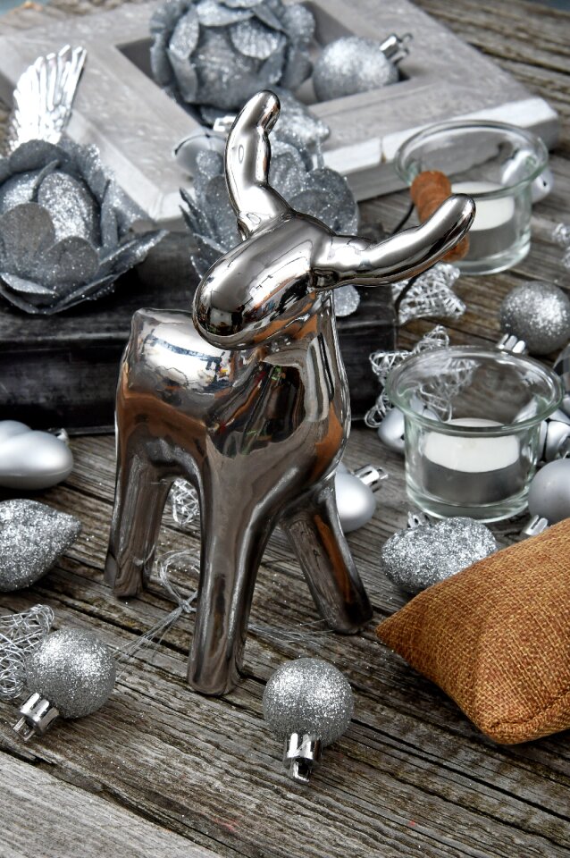 Silver decoration bright glitter