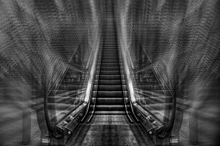 Stairs railway station movement photo