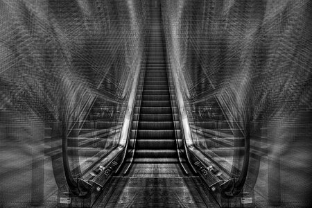 Stairs railway station movement