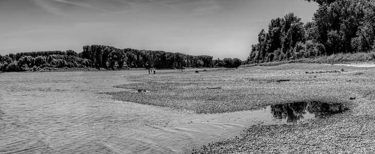 Lack of water dehydrated riverbed