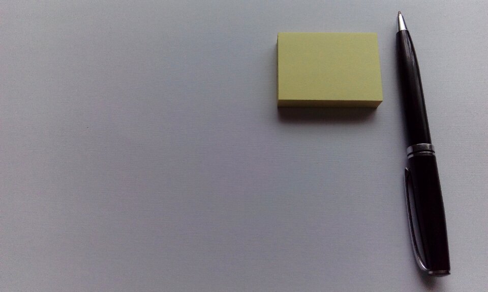 Office notepad sticky notes photo