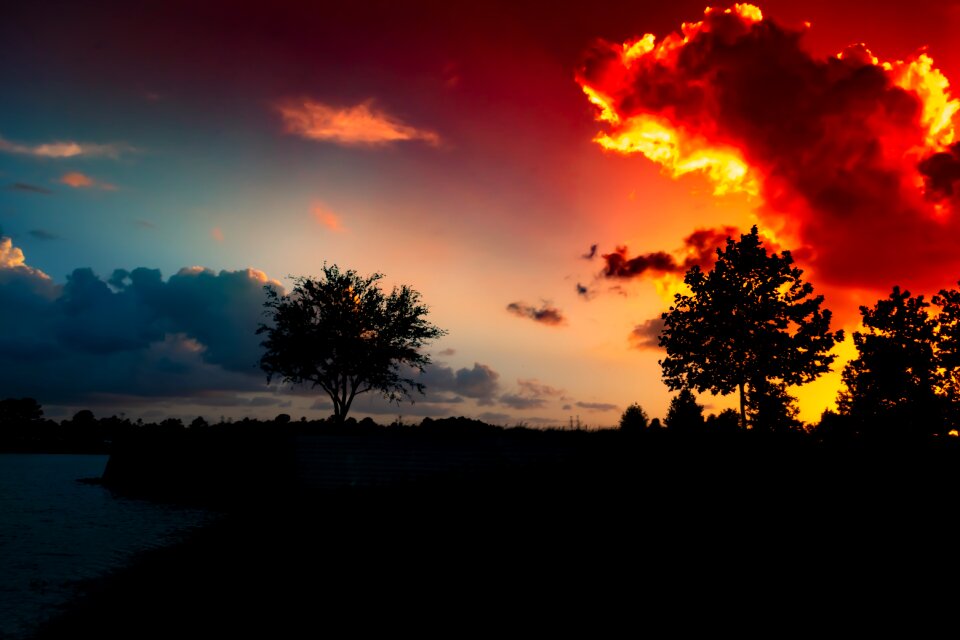 Sky blue clouds