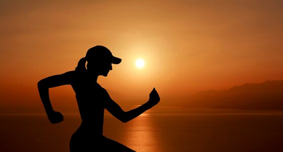 Fitness female cross country photo