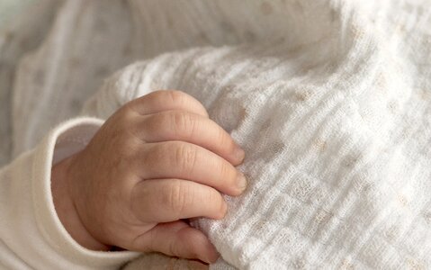 Hand finger newborn photo