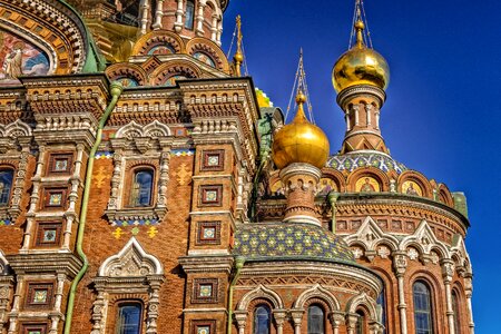 St petersburg onion domes architecture photo
