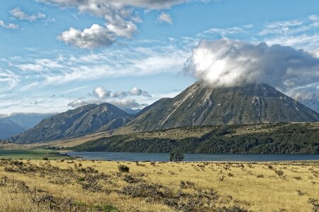 South island lake landscape