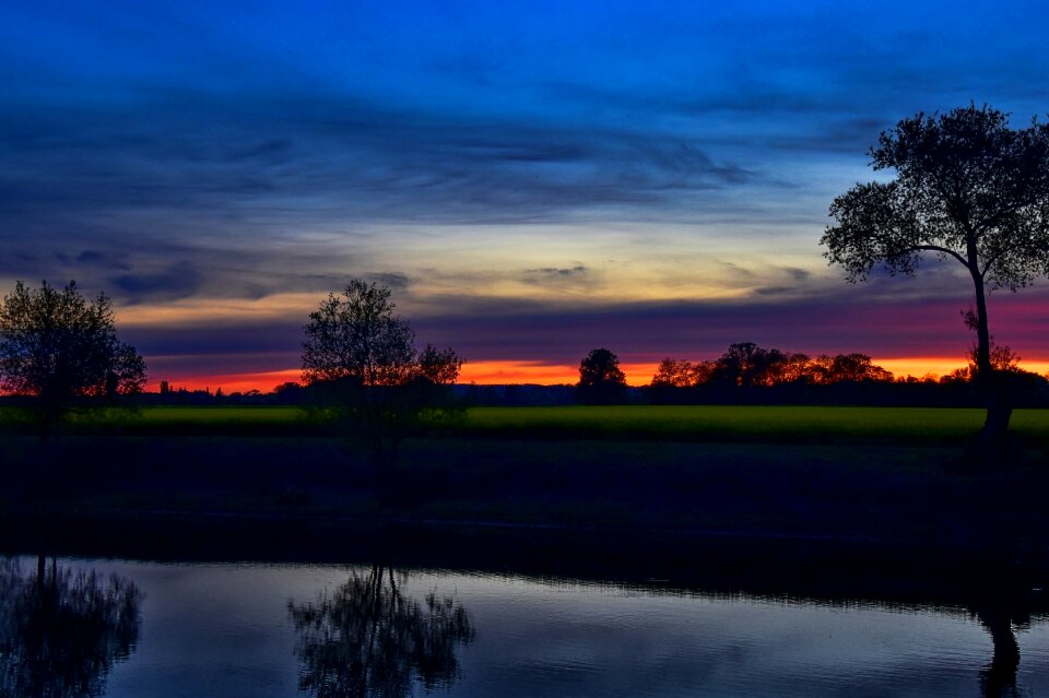 Evening sky twilight