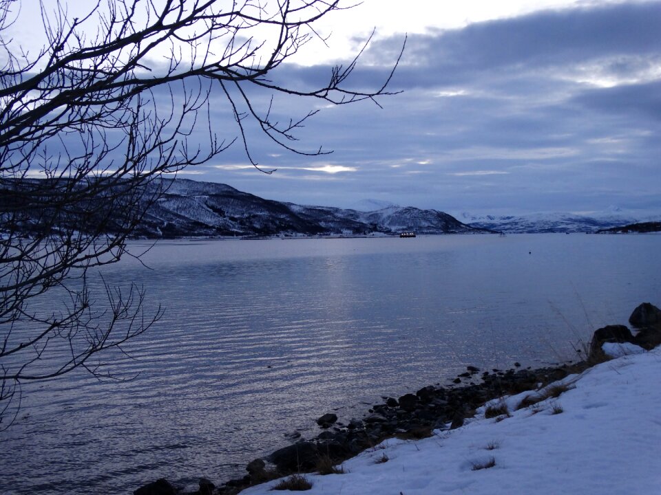 Winter mountain nature