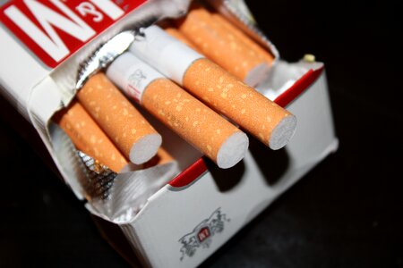 Cigarette tobacco addiction photo