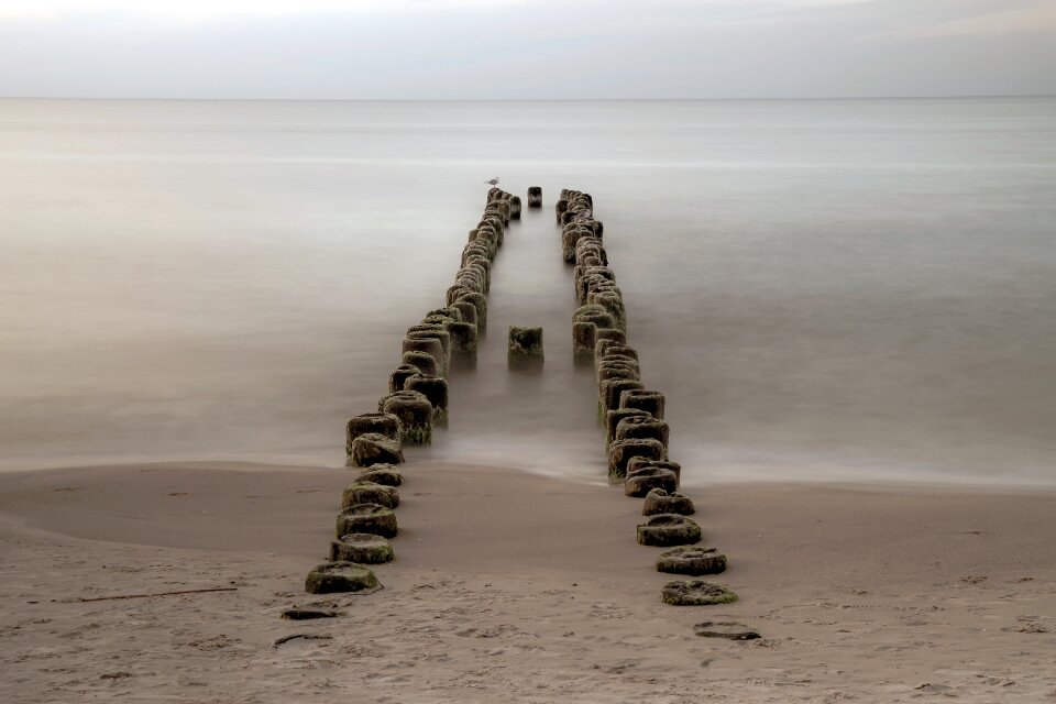 Ocean the horizon the baltic sea