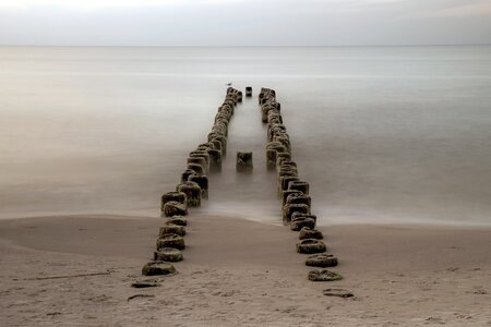 Ocean the horizon the baltic sea photo