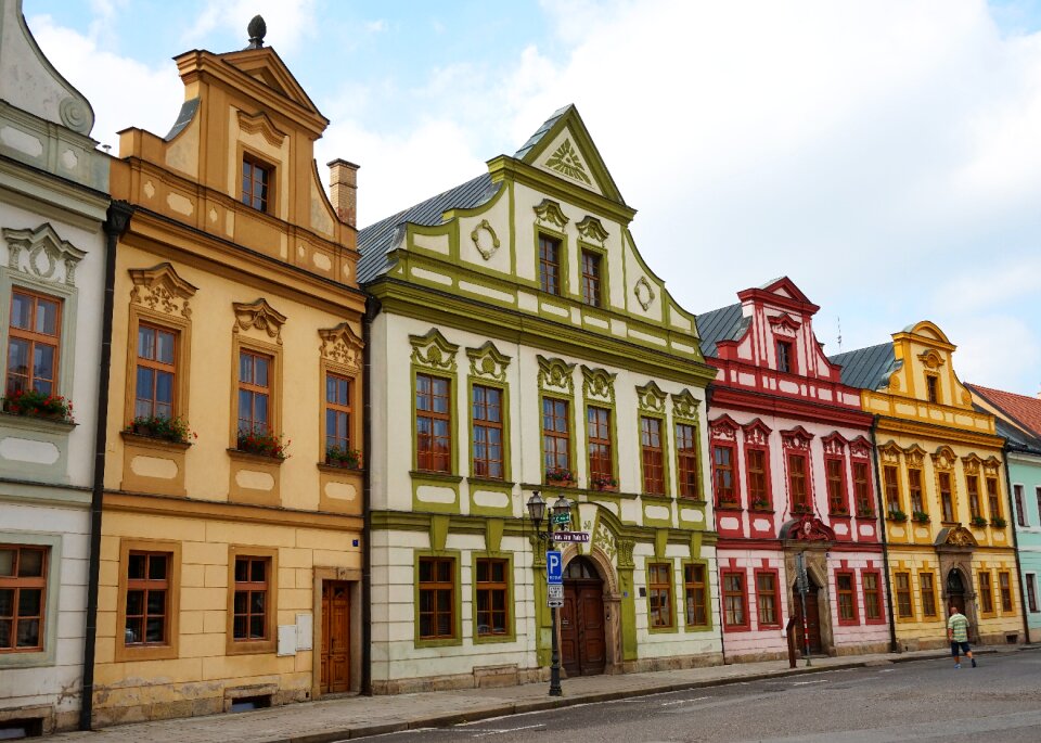 Town architecture facade
