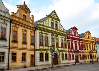 Town architecture facade