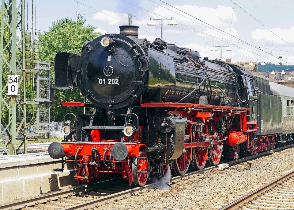 Stay event express train steam locomotive