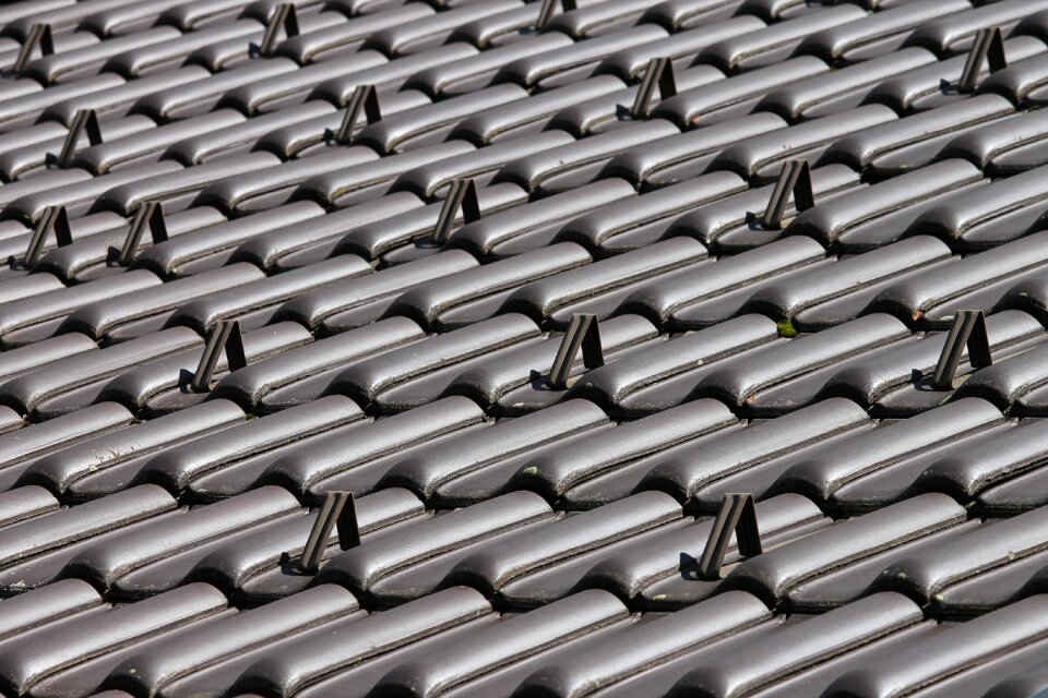 Tile roof shingles housetop