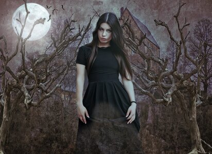 Goth dark fantasy photo