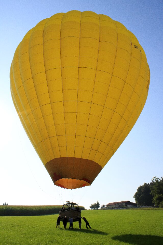 Filling gas air hot air balloon