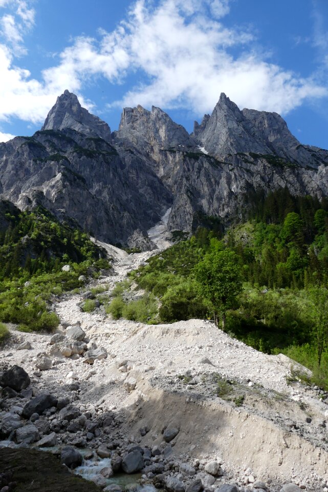 Massif the ramsau dolomites klaus valley photo