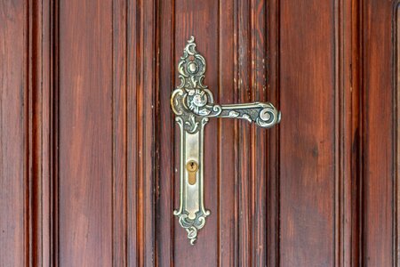 The door handle lock photo
