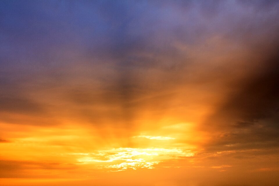 Evening sky sky clouds photo