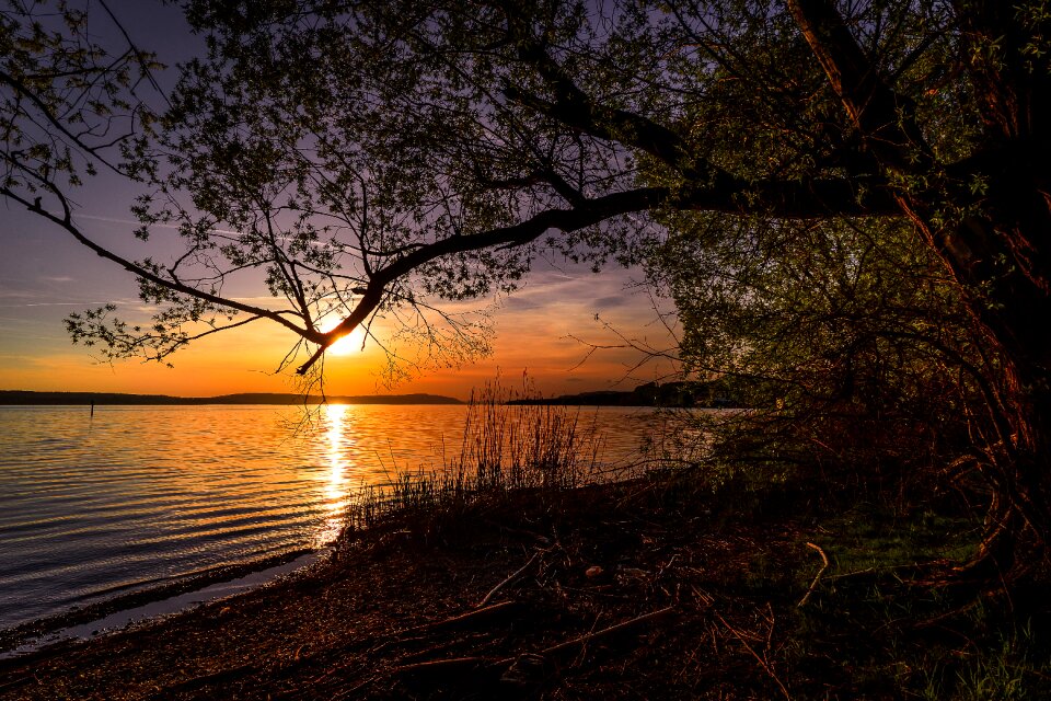 Dusk sky sun
