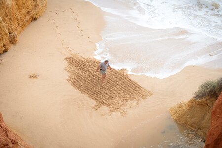 Beach art wave