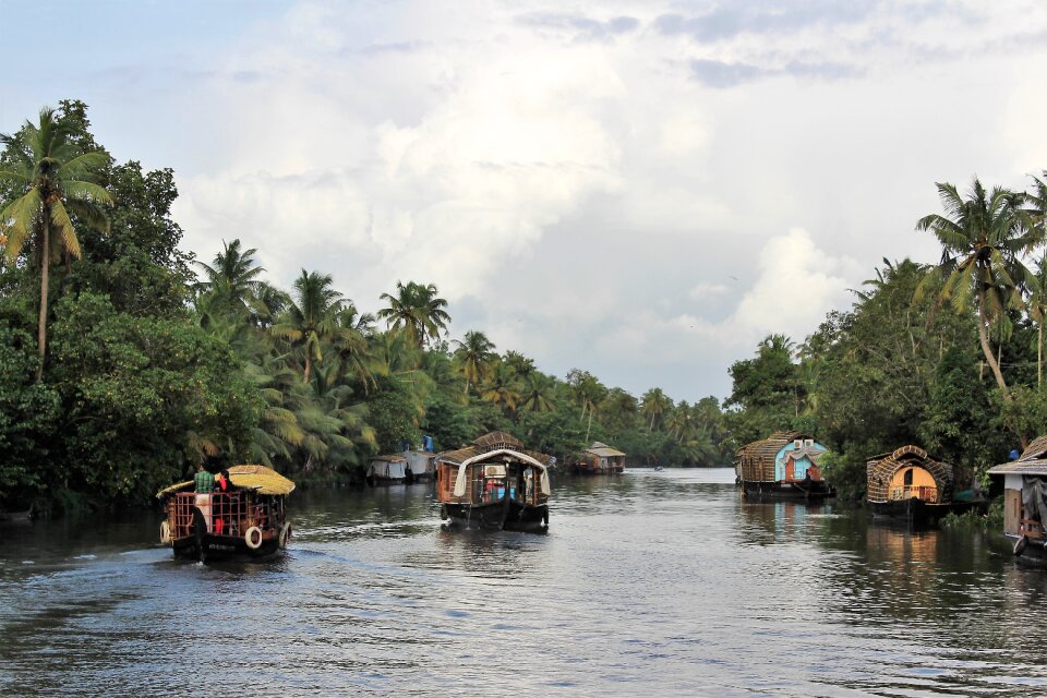 Houseboats backwaters kerala