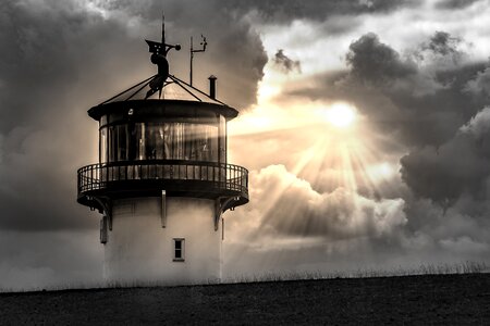 Sunbeam clouds dark clouds