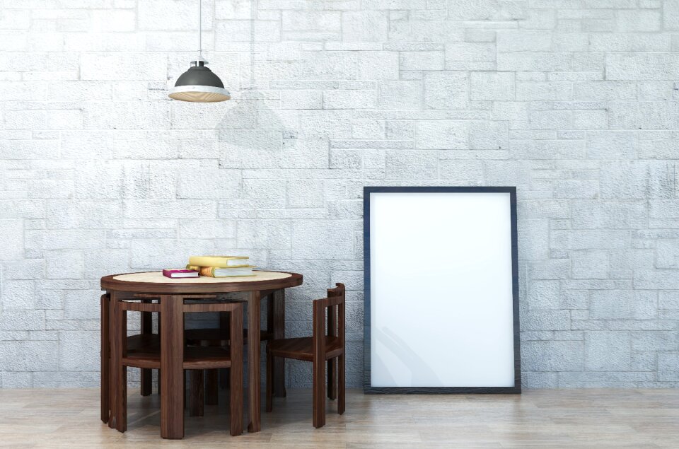 Wall presentation desk