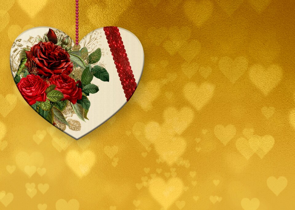 Romantic love copy space