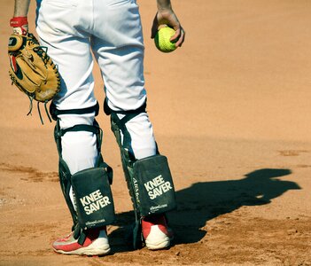 Player catcher game photo