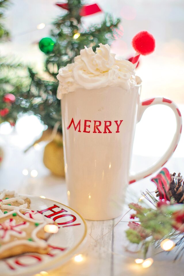 Christmas cocoa hot