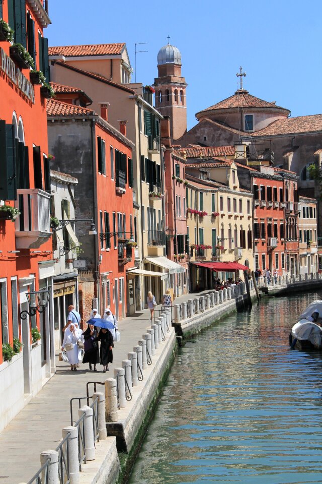 Channel houses facades historic center
