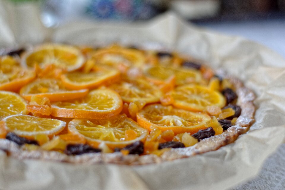 Orange cake mazurka pastries