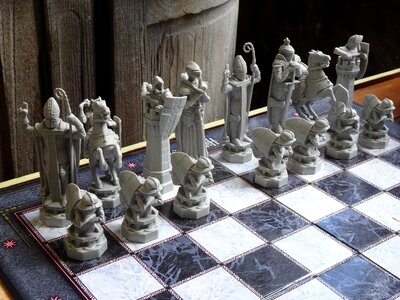 Play chess game enchanted photo